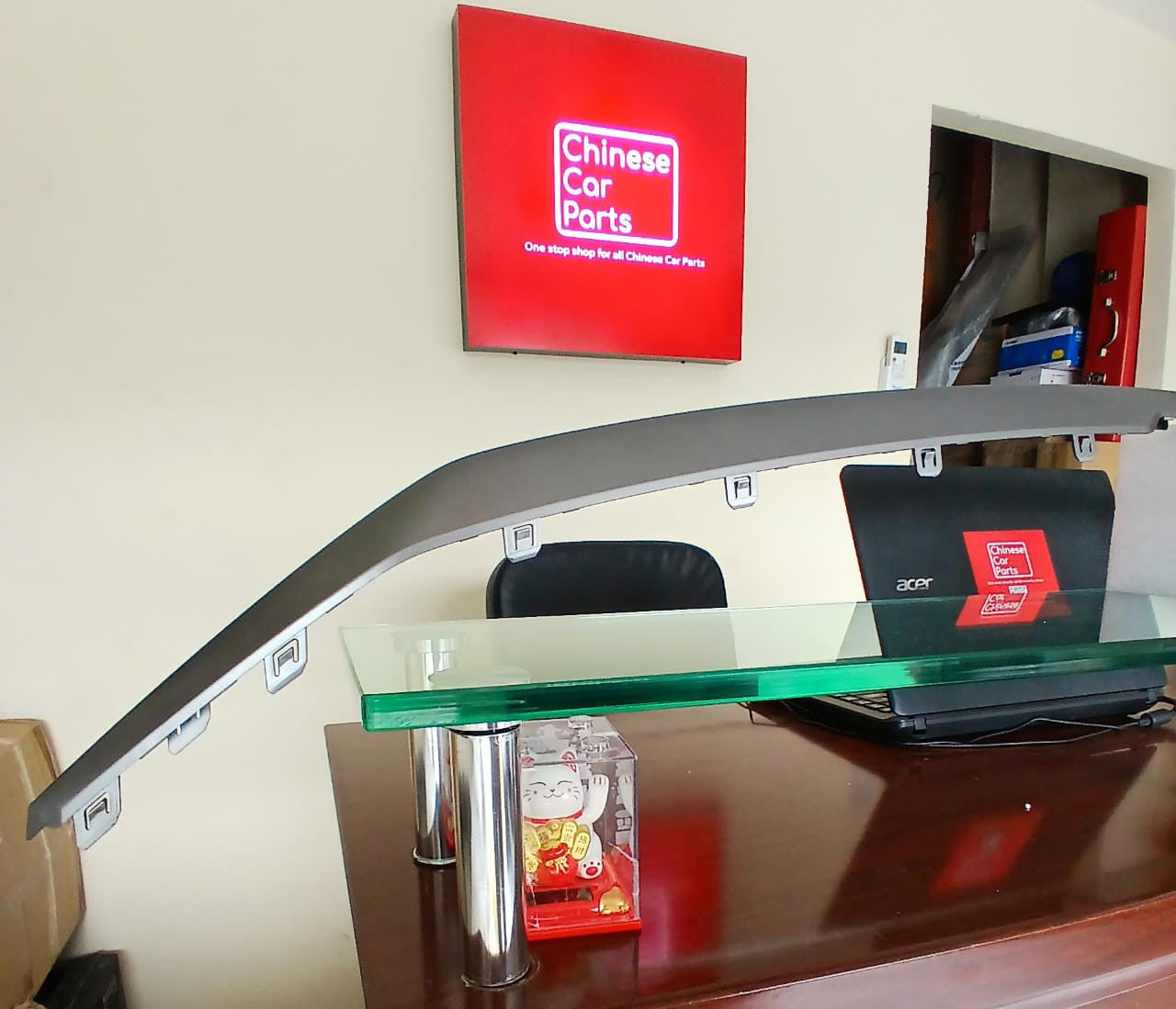 GAC Iaon Front Bumper Lower bright strip