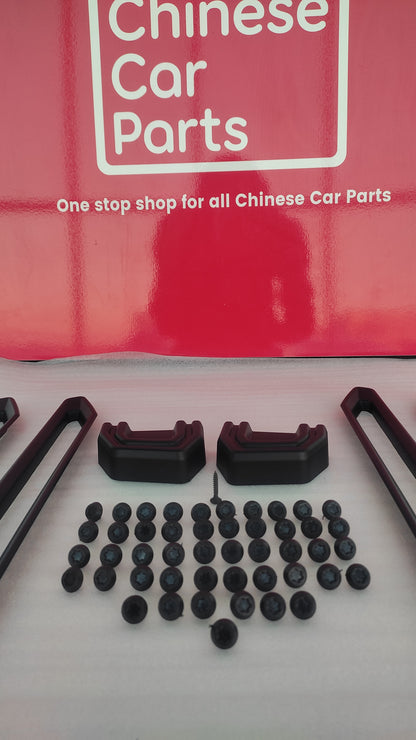 Jetour T2 Accessories Bolt&Bracket& Top Roof Cover ovel shape black