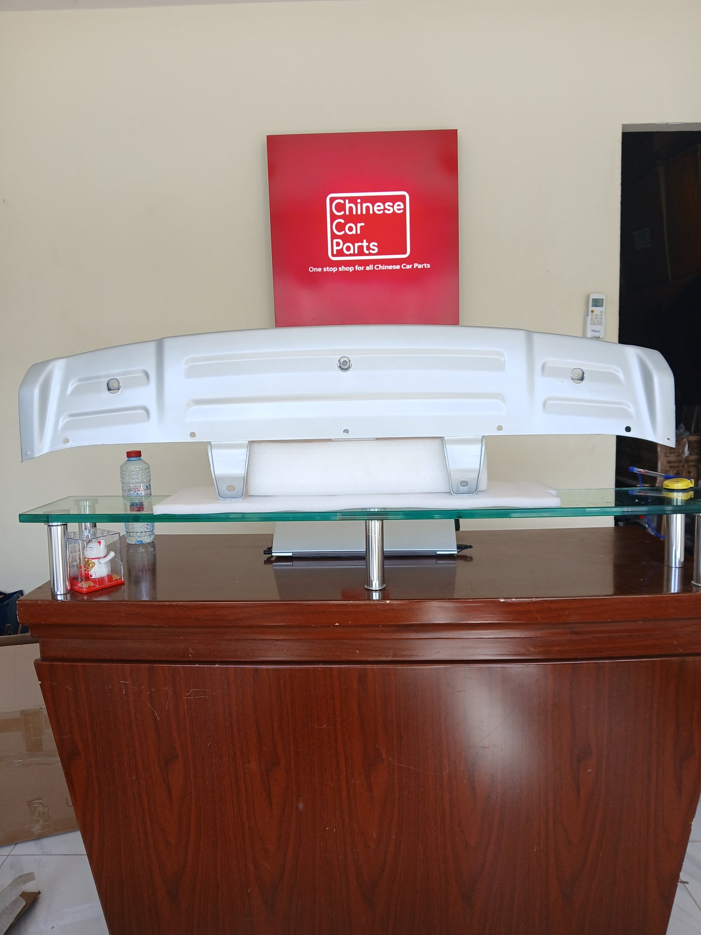 MG GS Rear Bumper lower Guard board silver gray