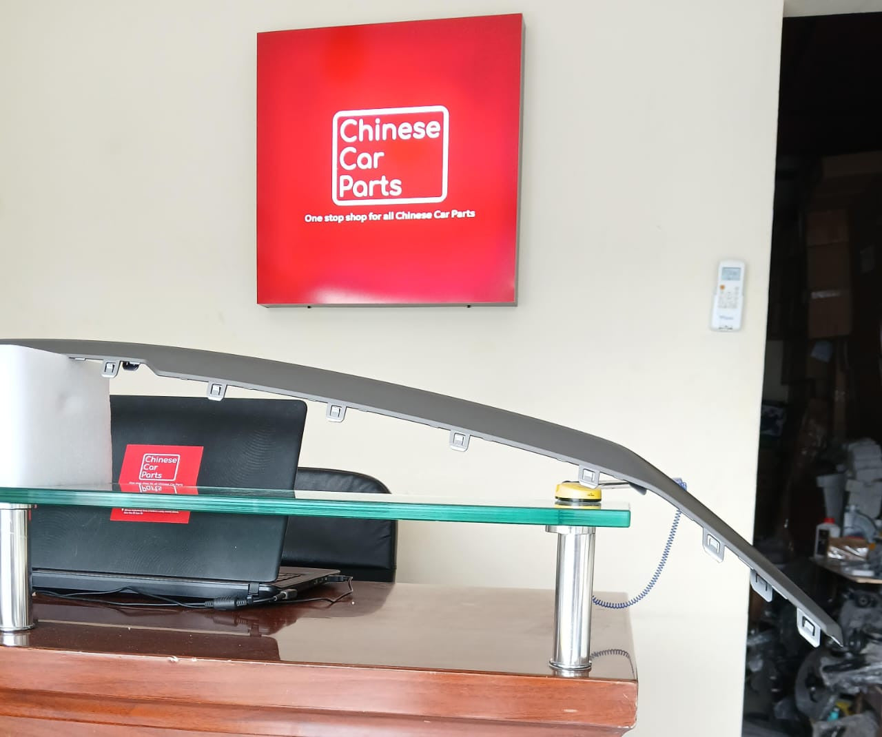 GAC Iaon Front Bumper Lower bright strip