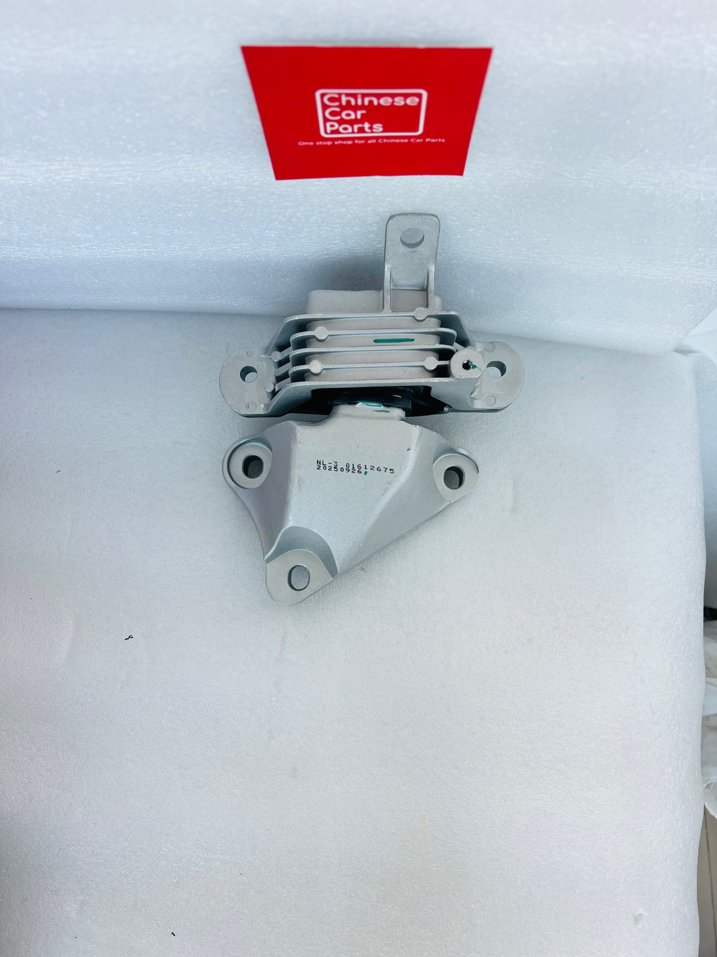 Left machine foot rubber  mount