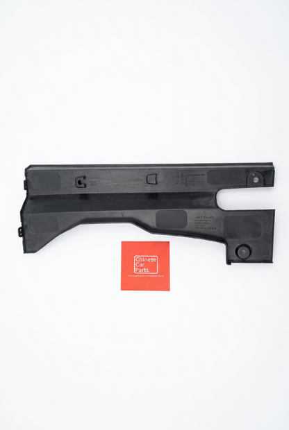 Jetour Dashing front left upper fender splash shield on a white background, view 1