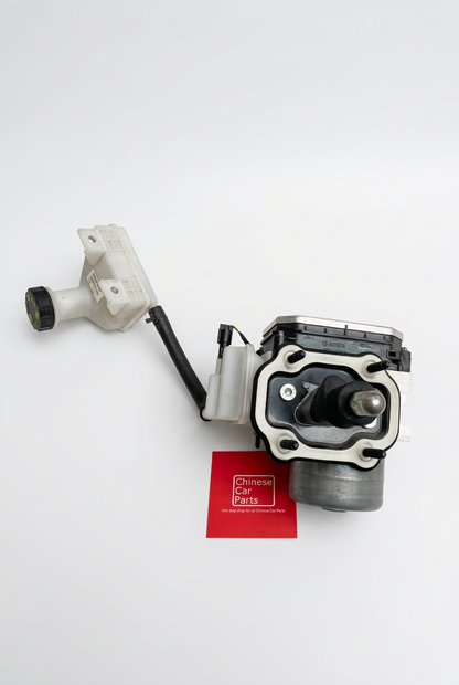 Jetour T1 brake fluid reservoir with electric booster assembly on a white background, view 1
