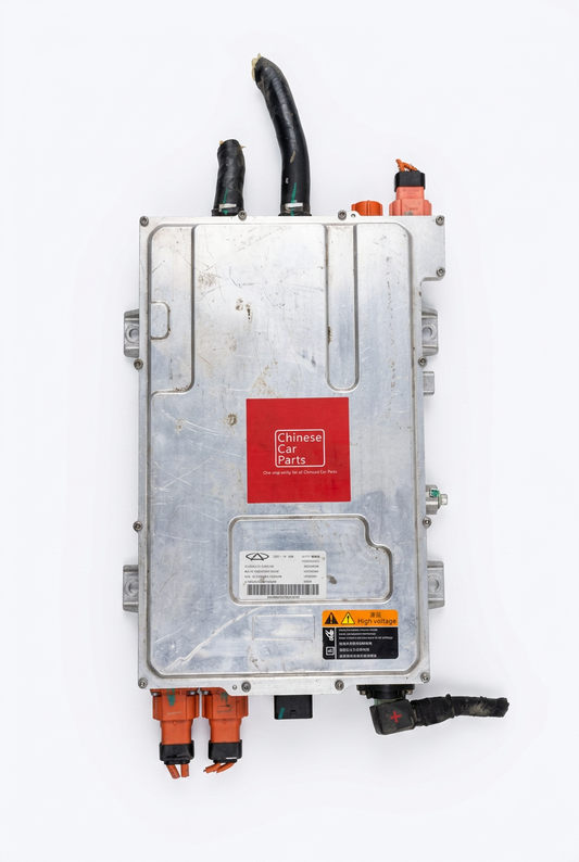 Chery Tiggo 8 module on a white background, angled view