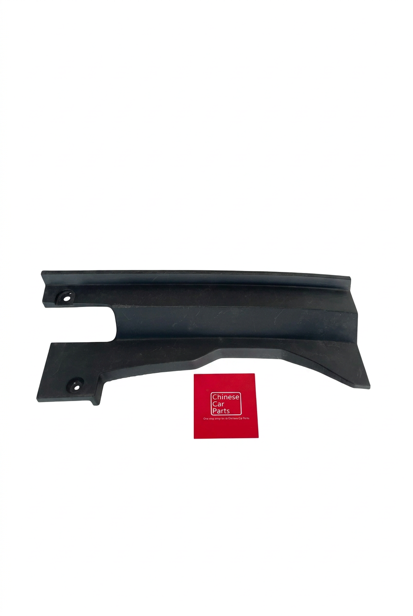 Jetour Dashing front left upper fender splash shield on a white background, view 2