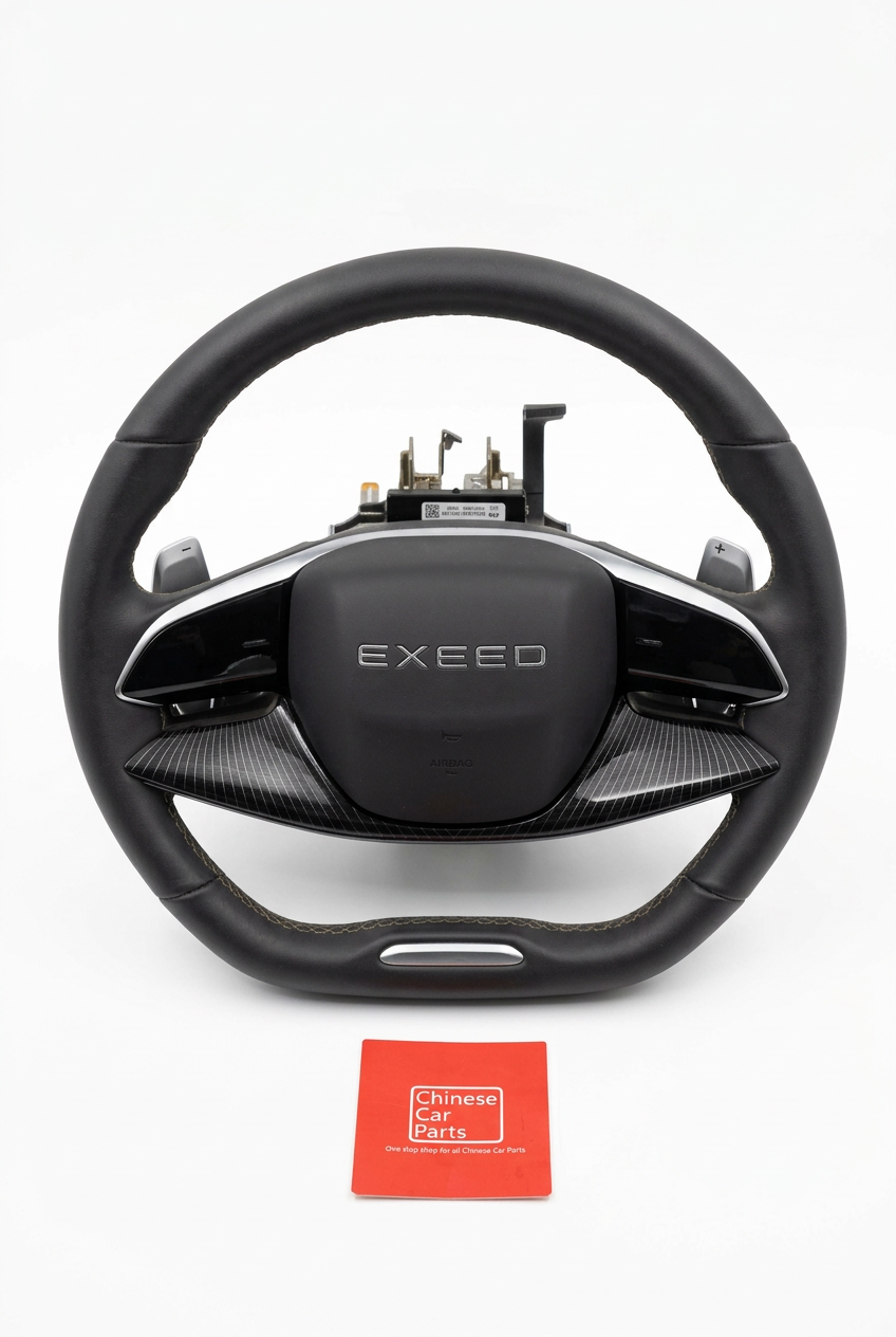 Exeed RX combination steering column switch assembly on white background, view 2