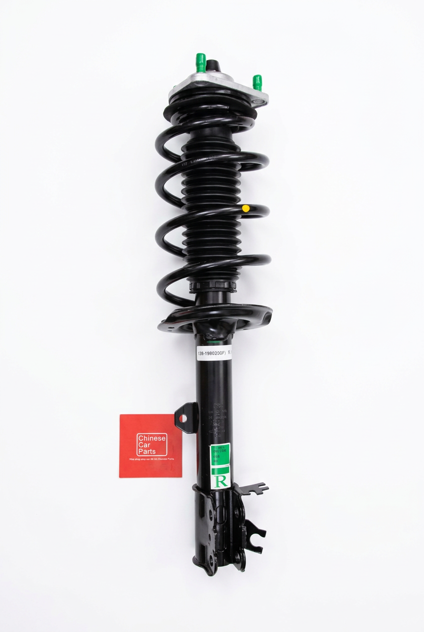 Jetour X70 shock absorber and coil spring assembly on a plain white background
