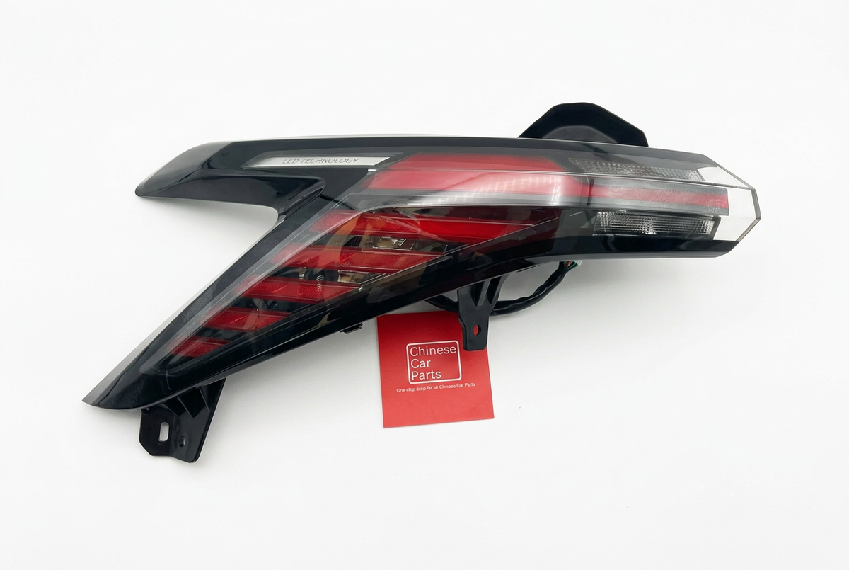 Soueast S06 outer left rear tail light F28-4433010 angled view on white background
